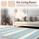 Inviting Earth Tone Stripe Appeal(Beige)