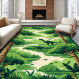 Cheerful T Rex and Friends Layout(Green)