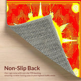 Colorful Patterned Floor Art(Red)