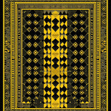 Ultra Soft Area Rug, Non Slip, Stain Resistant, Washable Area Rugs for Living Room, Bedroom, Rustic Nature-Inspired Print(Black)