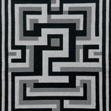 Ultra Soft Area Rug, Non Slip, Stain Resistant, Washable Area Rugs for Living Room, Bedroom, Classic Black Stair Treads for Modern Decor(Black)