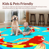 Bright Cartoon Oceanic Scene(Blue)