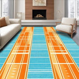 Ultra Soft Area Rug, Non Slip, Stain Resistant, Washable Area Rugs for Living Room, Bedroom, Soft Hypebeast Ocean Vibe(Orange)