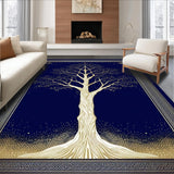 Chic Minimalist Tree Graphics(Blue)