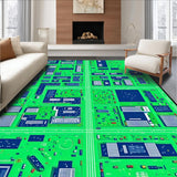 Whimsical Non Toxic Cityscape Design(Green)