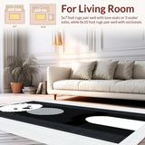 Ultra Soft Area Rug, Non Slip, Stain Resistant, Washable Area Rugs for Living Room, Bedroom, Sophisticated Elegant Animal Print(Black)