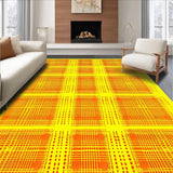Ultra Soft Area Rug, Non Slip, Stain Resistant, Washable Area Rugs for Living Room, Bedroom, Artistic Mid Century Color Fusion(Yellow)