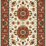 Eye Catching Geometric Floral Blend(Red)