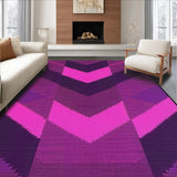Ultra Soft Area Rug, Non Slip, Stain Resistant, Washable Area Rugs for Living Room, Bedroom, Lively Abstract Color Fusion(Purple)