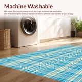 Chic Light Blue Plaid Aesthetic(Blue)