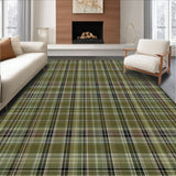 Ultra Soft Area Rug, Non Slip, Stain Resistant, Washable Area Rugs for Living Room, Bedroom, Vibrant Minimalist Stripe Arrangement(Brown)