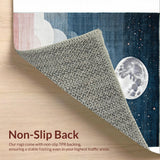 Dreamy Half Moon Earthy Aesthetic(Blue)