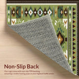 Cozy Ethnic Linear Arrangement(Green)