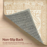 Ultra Soft Area Rug, Non Slip, Stain Resistant, Washable Area Rugs for Living Room, Bedroom, Boho Style Rug Tan Jute Carpet(Beige)