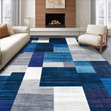 Striking Modernist Patchwork Composition(Blue)