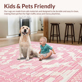 Vibrant Playful Wavy Motif(Pink)