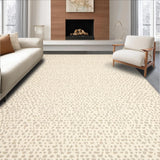 Ultra Soft Area Rug, Non Slip, Stain Resistant, Washable Area Rugs for Living Room, Bedroom, Elegant Cheetah Print Area Modern Geometric Design(Beige)