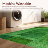 Ultra Soft Area Rug, Non Slip, Stain Resistant, Washable Area Rugs for Living Room, Bedroom, Serene Pastoral Green Elegance(Green)