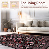 Contemporary Floral Geometric Fusion(Black)