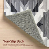 Contemporary Grey Geometric Motif(Gray)