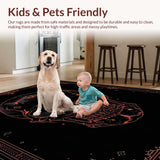 Ultra Soft Area Rug, Non Slip, Stain Resistant, Washable Area Rugs for Living Room, Bedroom, Mysterious Grunge Skull Pattern(Black)