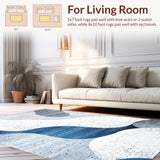 Dynamic Blue Brushstroke Design(Blue)