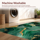 Elegant Green Abstract Swirl(Green)