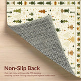 Beige Camper Expedition with Geometric Tent and Pine Tree Motifs(Beige)