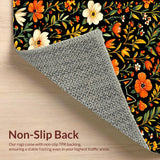 Elegant Cat and Floral Fusion(Black)