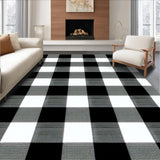 Chic Rustic Checkered Motif(Black)