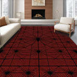 Ultra Soft Area Rug, Non Slip, Stain Resistant, Washable Area Rugs for Living Room, Bedroom, Striking Farmhouse Style Decor(Red)