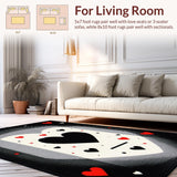 Chic Monochrome Patterned Mat(Black)