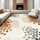 Ultra Soft Area Rug, Non Slip, Stain Resistant, Washable Area Rugs for Living Room, Bedroom, Bonhill Jungle Cat Spot Tan Terracotta Brown Beige Ivory(Beige)