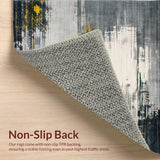 Artistic Grey Yellow Abstract Fusion(Gray)