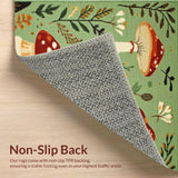 Cozy Earthy Tones Mushroom Design(Green)