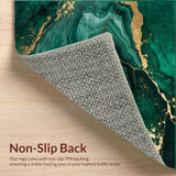 Emerald Gold Abstract Swirl Design(Green)