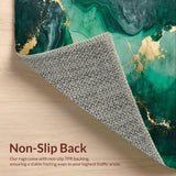 Emerald Grey Marble Abstract Elegance(Green)