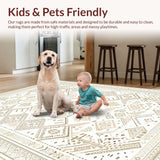 Elegant Lattice with Warm Hues(Beige)