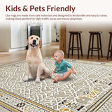 Contemporary Artful Medallion Design(Gray)