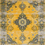 Ultra Soft Area Rug, Non Slip, Stain Resistant, Washable Area Rugs for Living Room, Bedroom, Timeless Classic Lattice Design(Yellow)