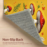 Ultra Soft Area Rug, Non Slip, Stain Resistant, Washable Area Rugs for Living Room, Bedroom, Nature-Inspired Washable Standing Rugs for Home Chefs(Yellow)
