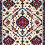 Ultra Soft Area Rug, Non Slip, Stain Resistant, Washable Area Rugs for Living Room, Bedroom, Vibrant Patterned Bedroom Carpet for Modern Homes(Beige)