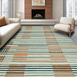 Ultra Soft Area Rug, Non Slip, Stain Resistant, Washable Area Rugs for Living Room, Bedroom, Boho Inspired Classroom(Orange)