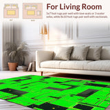 Contemporary Lush Green Motif(Green)
