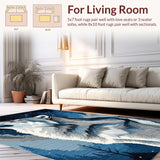 Elegant Lunar Wildlife Representation(Blue)