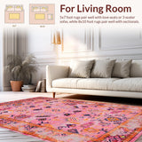 Dynamic Floral Whirlwind Motif(Pink)
