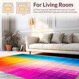 Chic Multicolored Fluid Motif(Yellow)