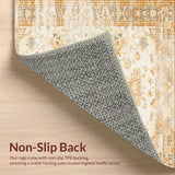 Ultra Soft Area Rug, Non Slip, Stain Resistant, Washable Area Rugs for Living Room, Bedroom, Stylish Soft Natural Palette(Beige)