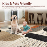 Ultra Soft Area Rug, Non Slip, Stain Resistant, Washable Area Rugs for Living Room, Bedroom, Rustic Earthy Animal Motif(Beige)