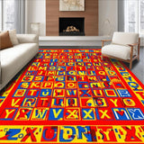 Ultra Soft Area Rug, Non Slip, Stain Resistant, Washable Area Rugs for Living Room, Bedroom, Vibrant Animal Illustration Design(Red)